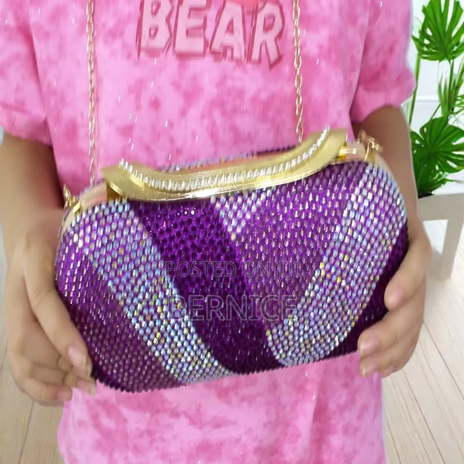 Purple Glam Clutch – Perfect for Parties Events