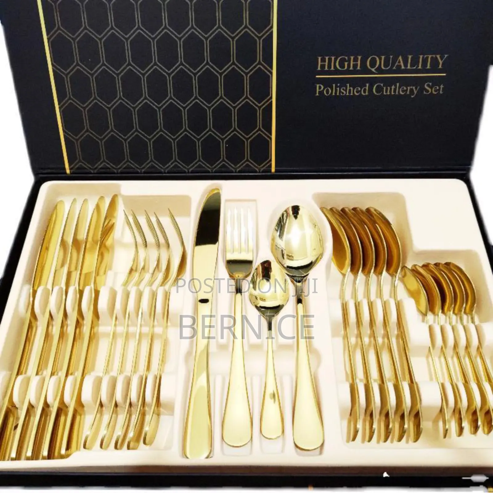 High-Quality Gold Polished Cutlery Set – Elegant Dining Collection