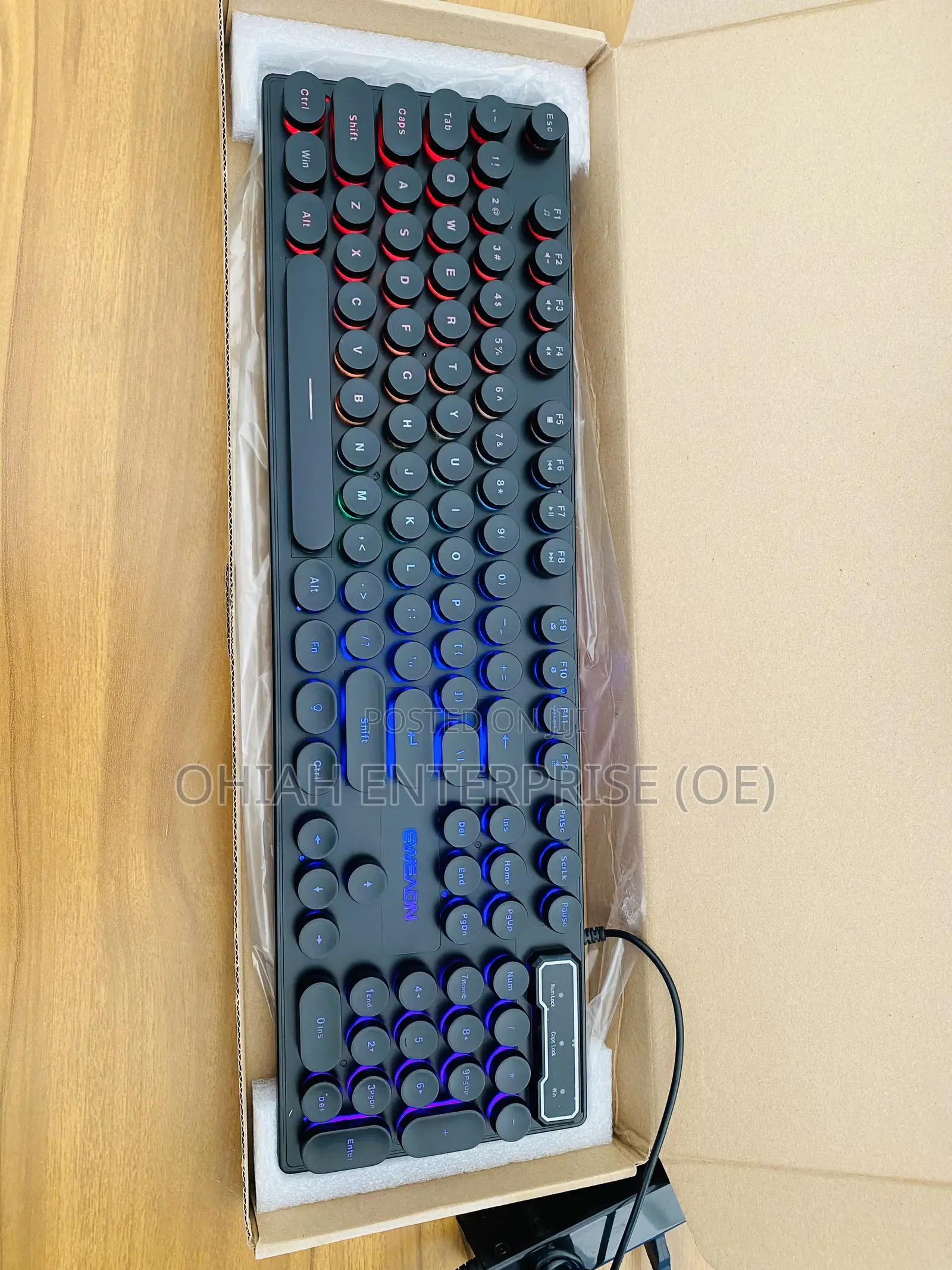 Brand New Office/Gamers Dust/Water Resistant Rugged Colorful Keyboard
