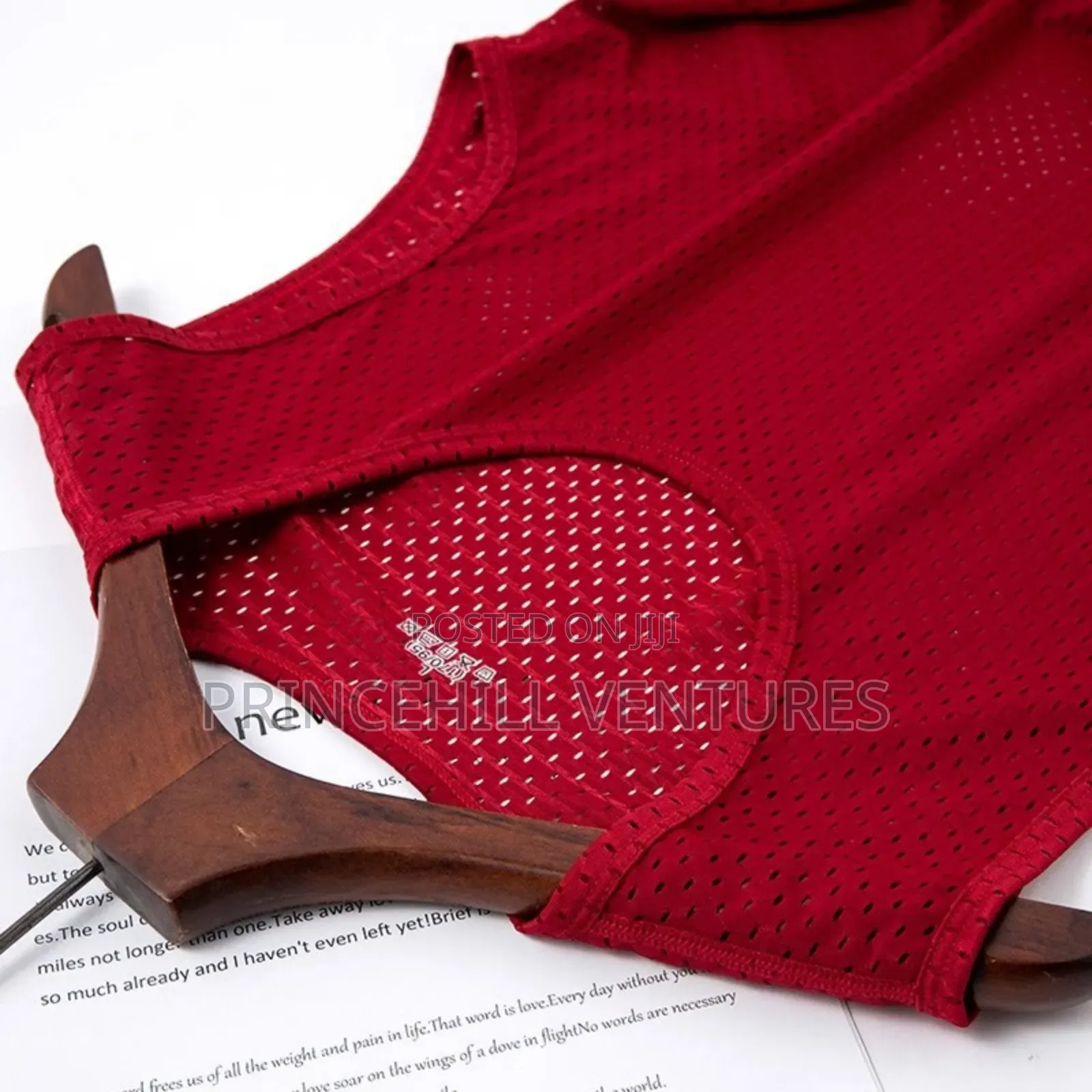 Men’S Lightweight Mesh Cotton Singlet / Vest– Breathable