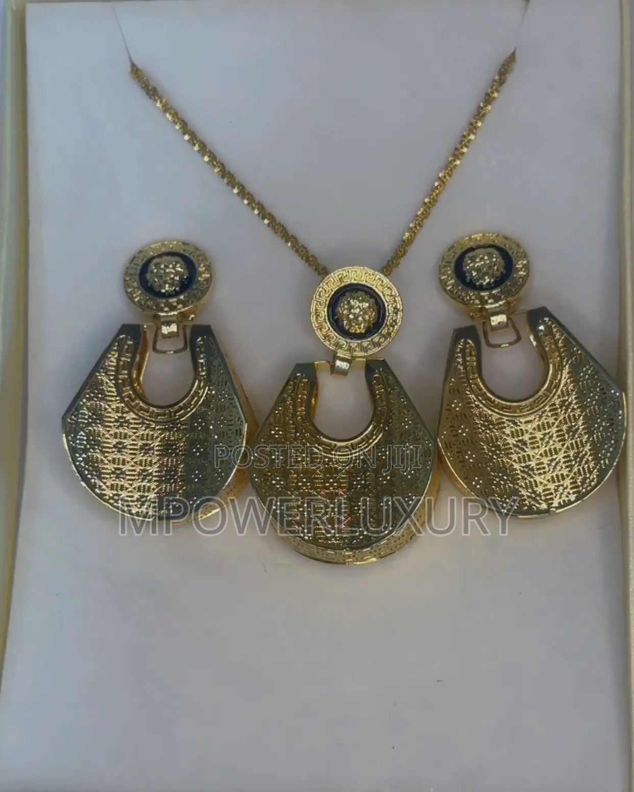 Gold Plated Jewelry Earrings Set