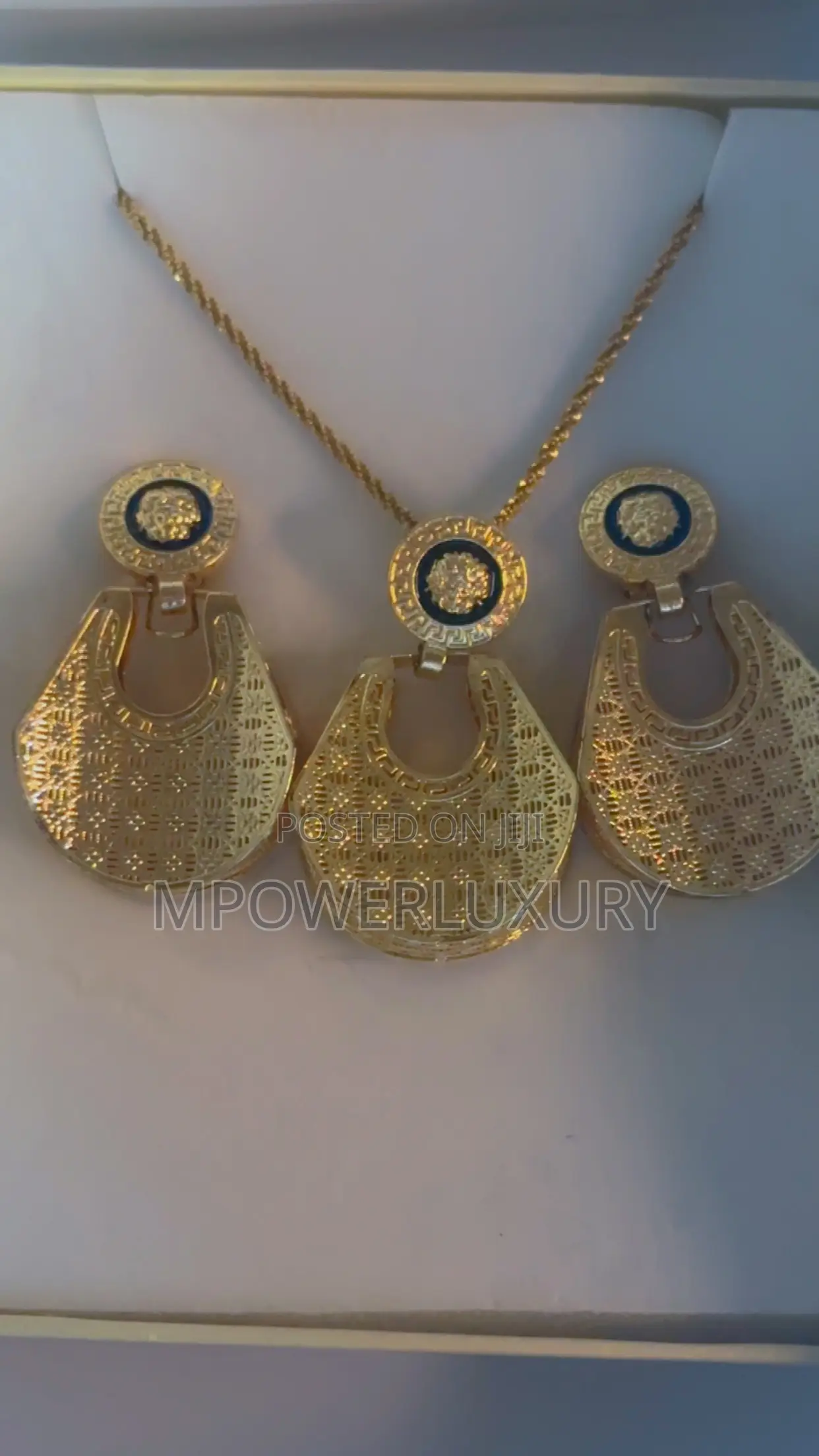 Gold Plated Jewelry Earrings Set