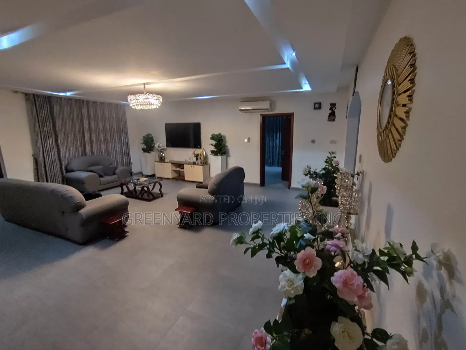 Furnished 3bdrm Apartment in Golf Hills, Achimota for rent