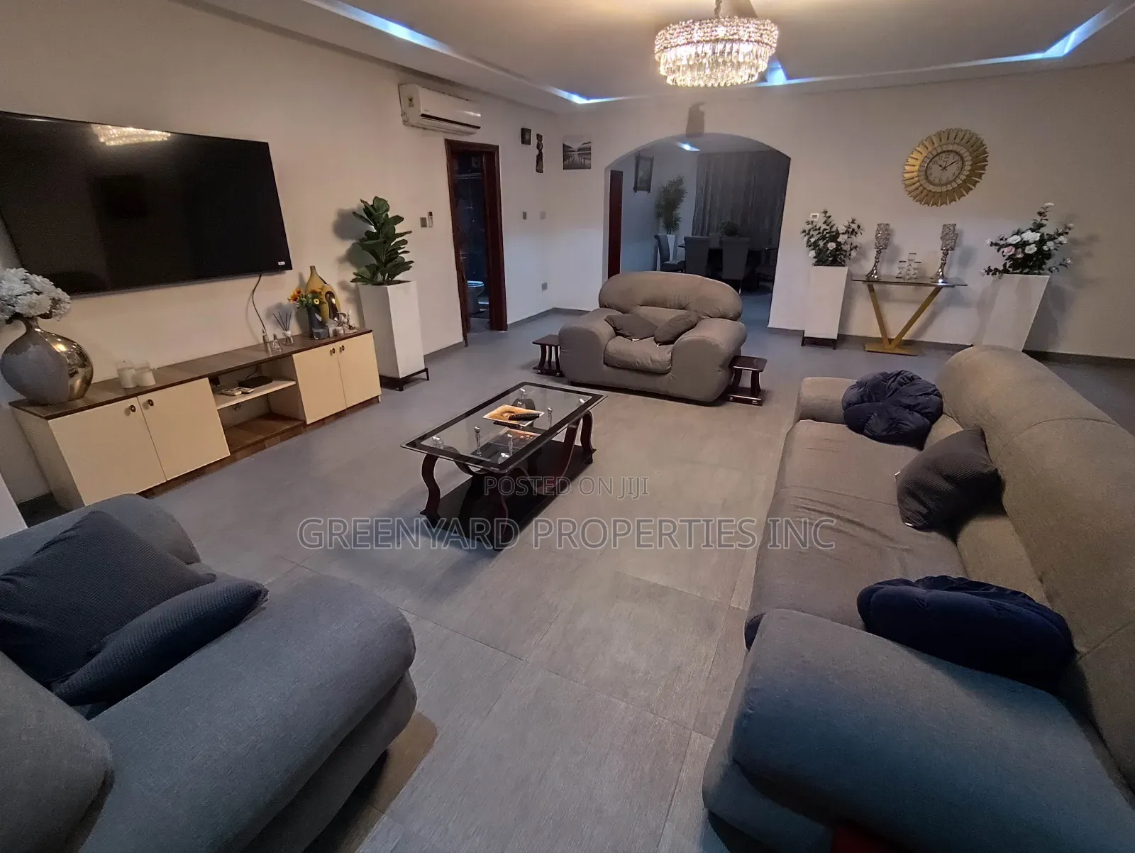 Furnished 3bdrm Apartment in Golf Hills, Achimota for rent