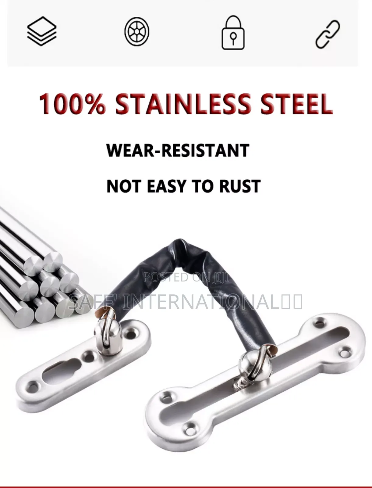 ☆Top Quality Strong Security Heavy Duty Safety Guard Door Chain Locks☆