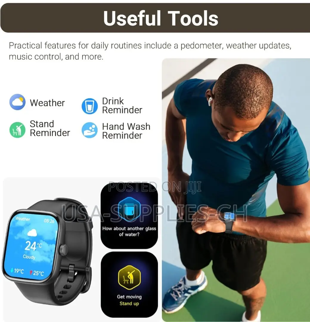 Tozo Amoled S7 Smart Watch With 46.99 Mm Ultra Hd Screen From Usa