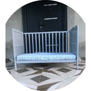 Mcc Wooden Baby Cot Bed "Orlando With Mattress From U.K.