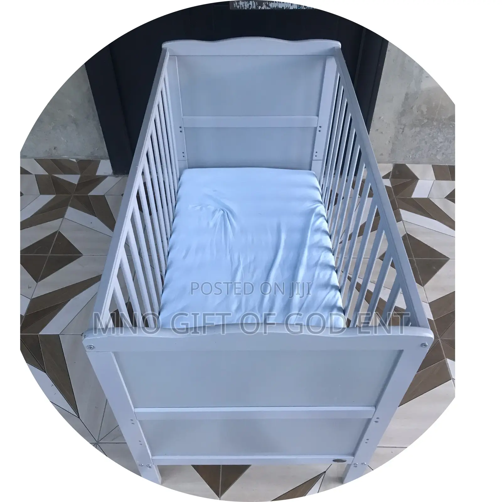 Mcc Wooden Baby Cot Bed "Orlando With Mattress From U.K.