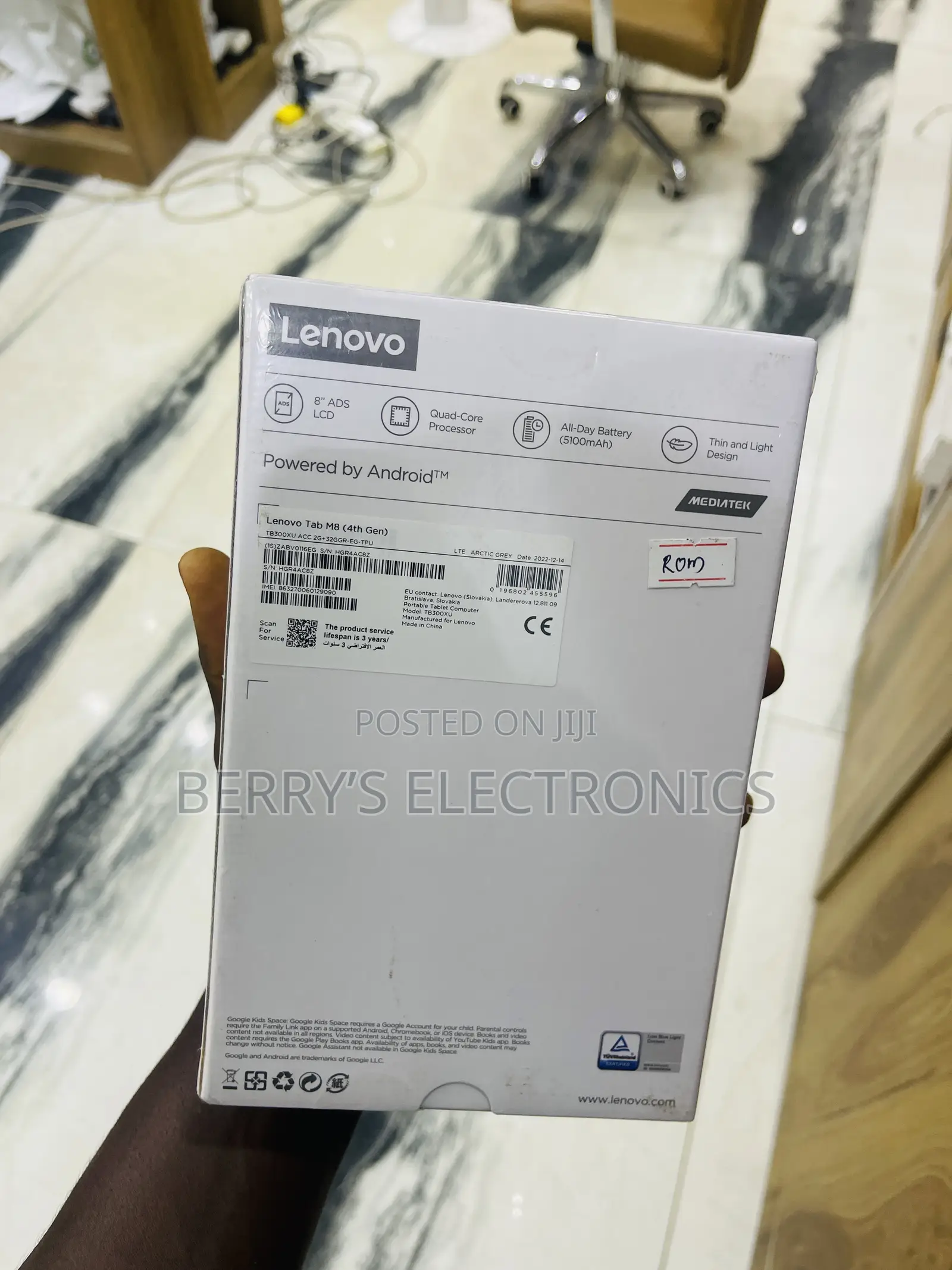 New Lenovo Smart Tab M8 LTE 32 GB Black