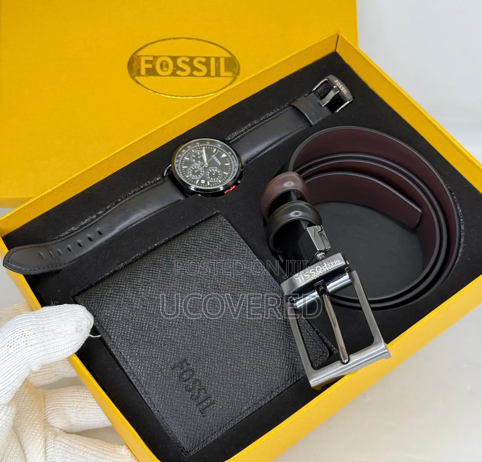Men’S Watch + Wallet + Belt Gift Set, Men’S Gift Birthday