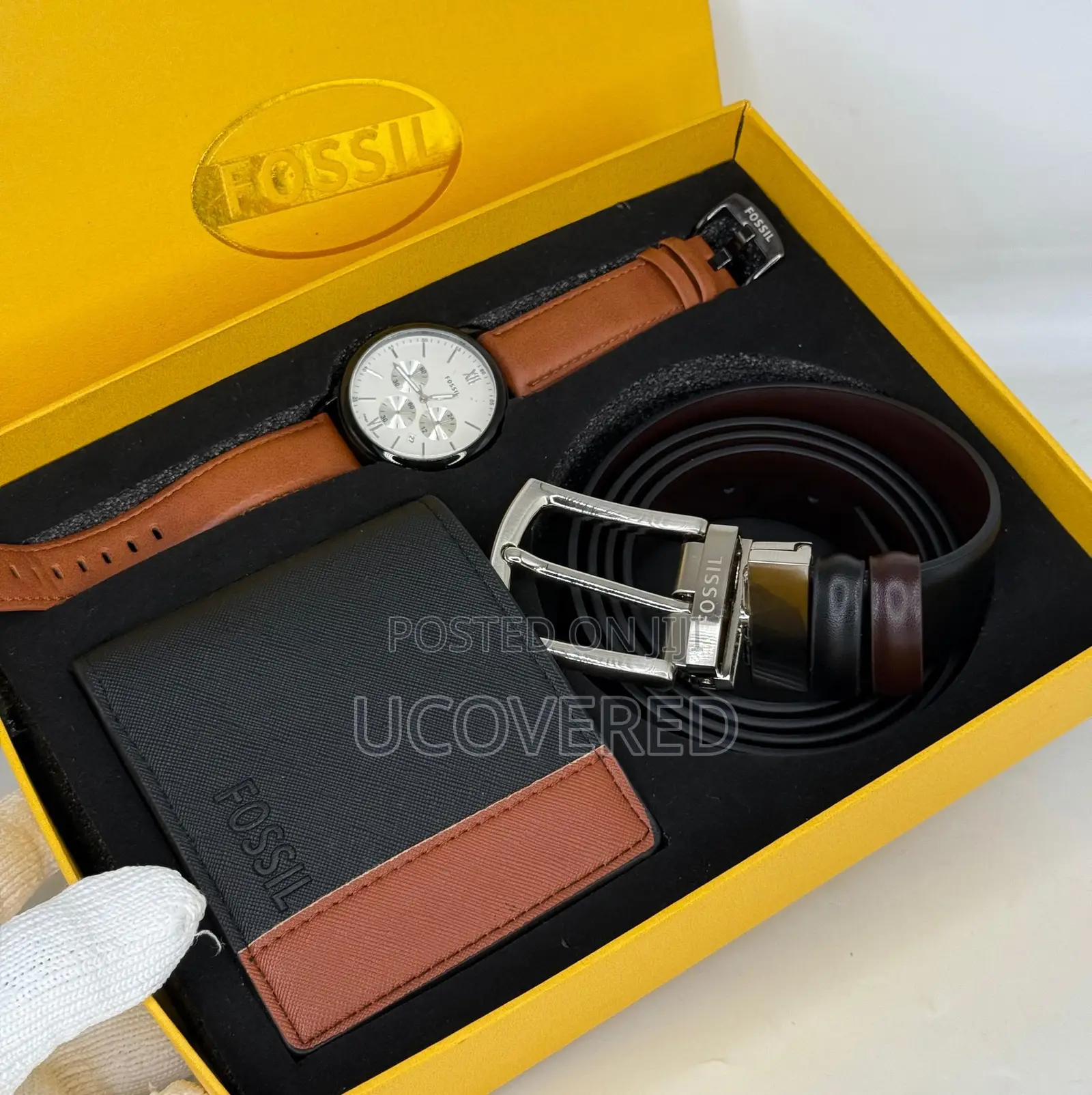 Men’S Watch + Wallet + Belt Gift Set, Men’S Gift Birthday