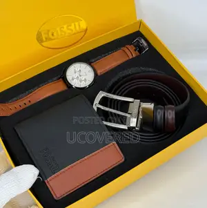Men’S Watch + Wallet + Belt Gift Set, Men’S Gift Birthday