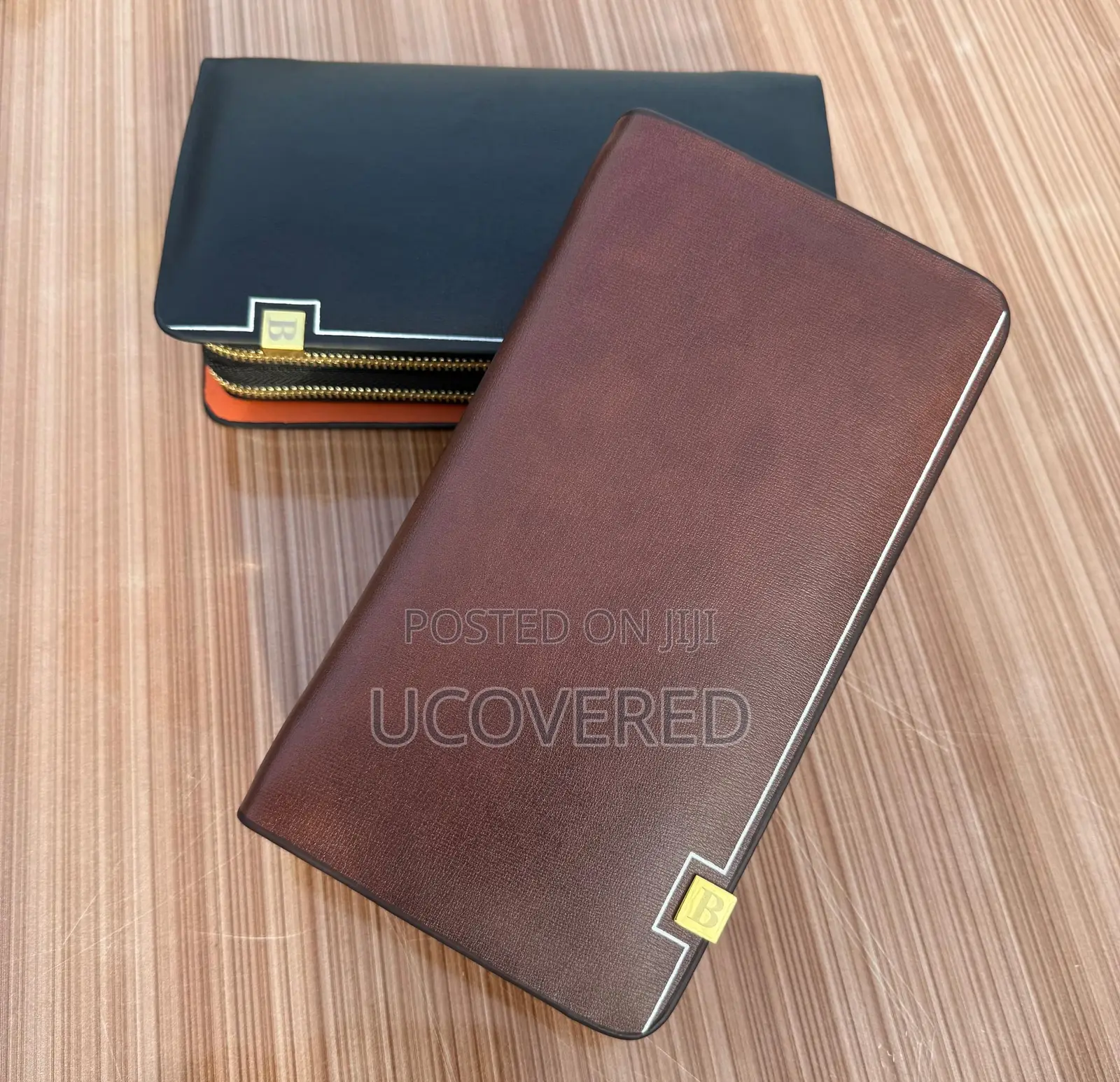 Montblanc Men’S Leather Small Clutch Bag / Cell Phone Holster