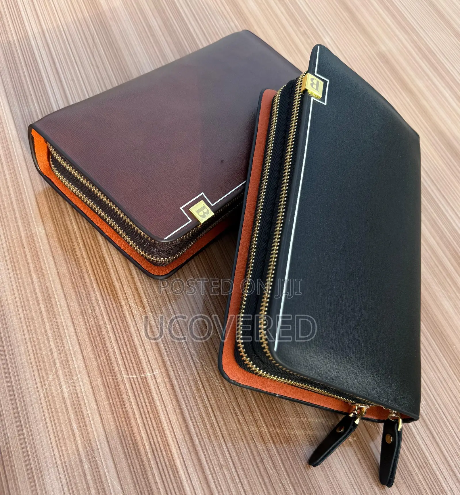 Montblanc Men’S Leather Small Clutch Bag / Cell Phone Holster