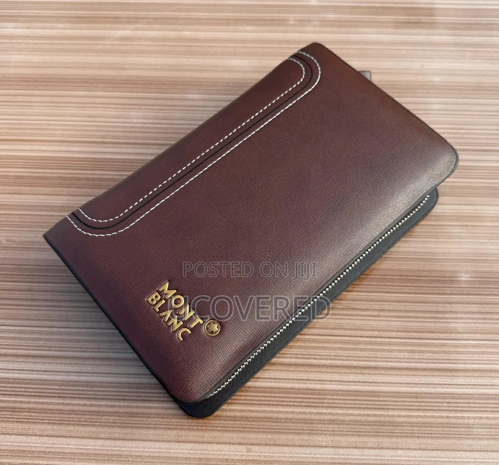 Montblanc Men’S Leather Small Clutch Bag / Cell Phone Holster