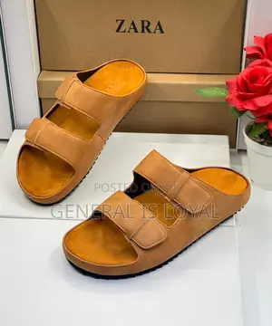 Zara Brown Men Slippers