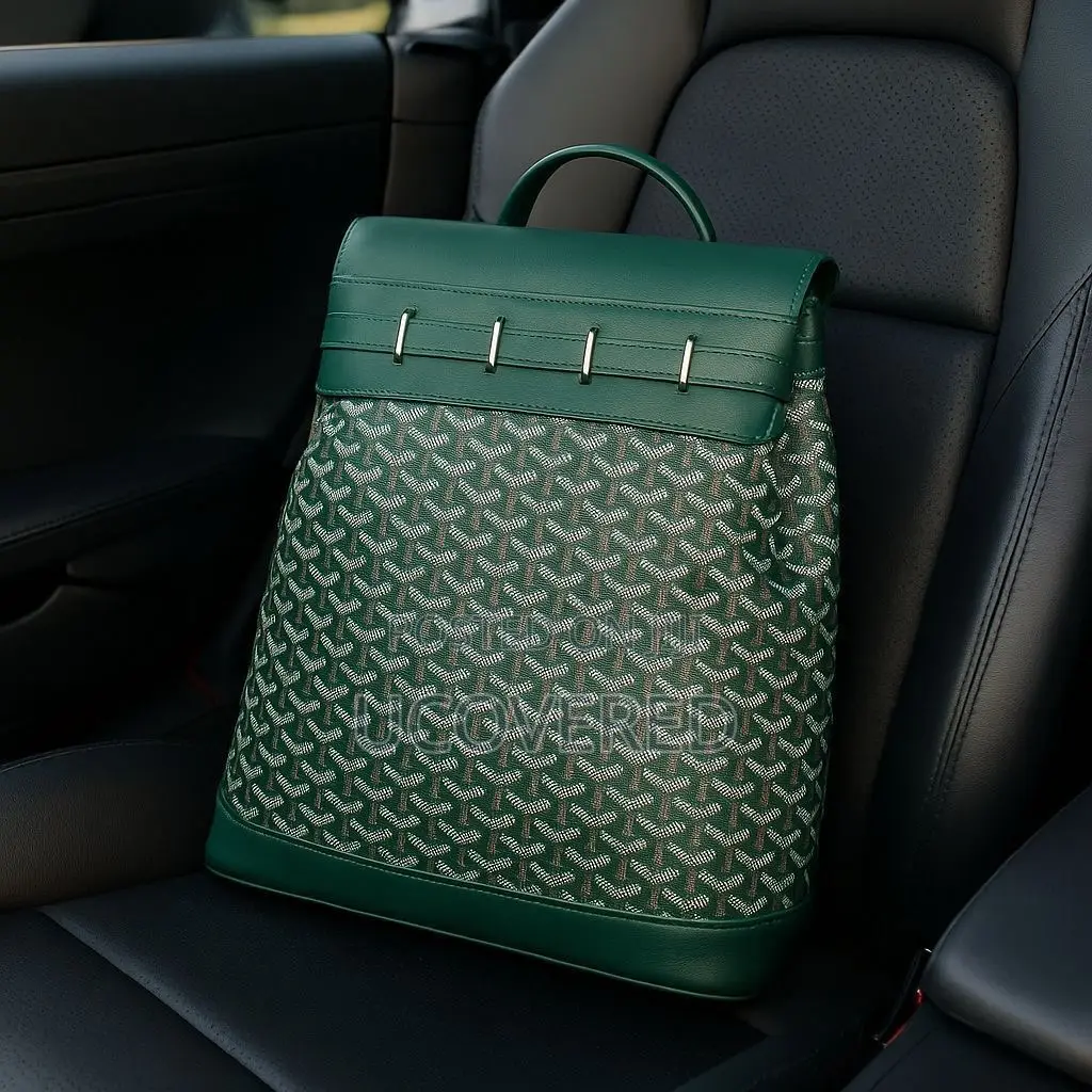 Goyard Leather Solid Waterproof Backpacks