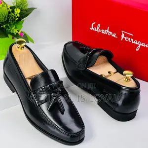 Ferragamo Men’S Leather My Bell Loafers