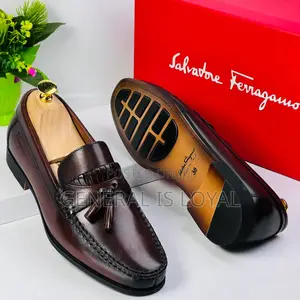 Ferragamo Men’S Leather My Bell Loafers