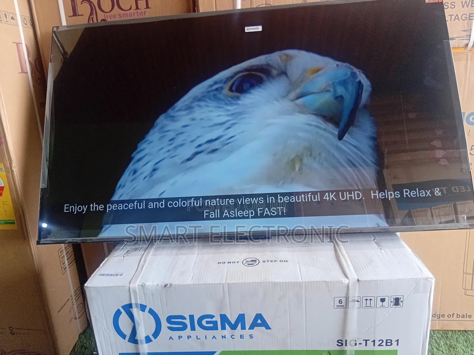 TCL 55inches Smart-Tv New in Box Uhd Flameless Design