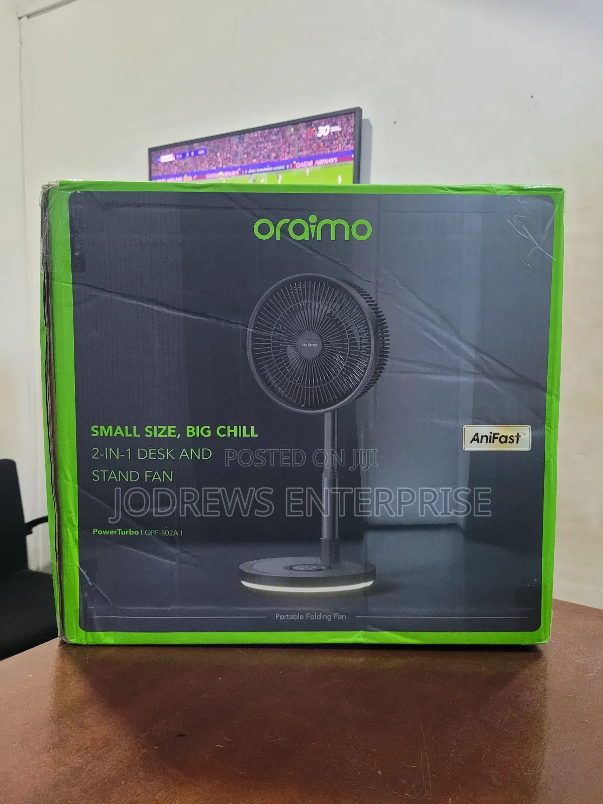 Oraimo Power Turbo 4000mah Portable Folding Fan