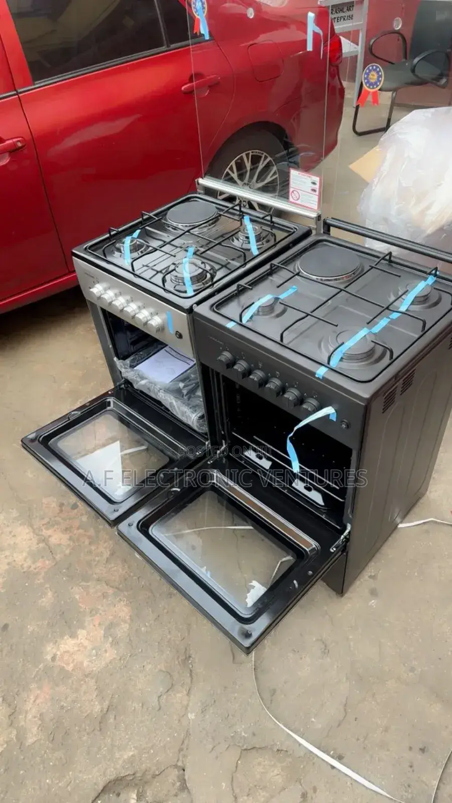 Volcano Ferre Gas Burner 50x50, 1*Electric 3*Gas Cooker