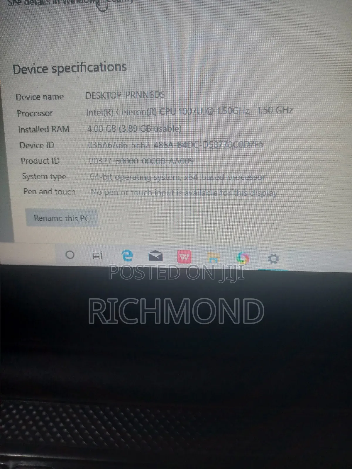 Laptop Dell Inspiron 15 4GB Intel Core I5 HDD 512GB