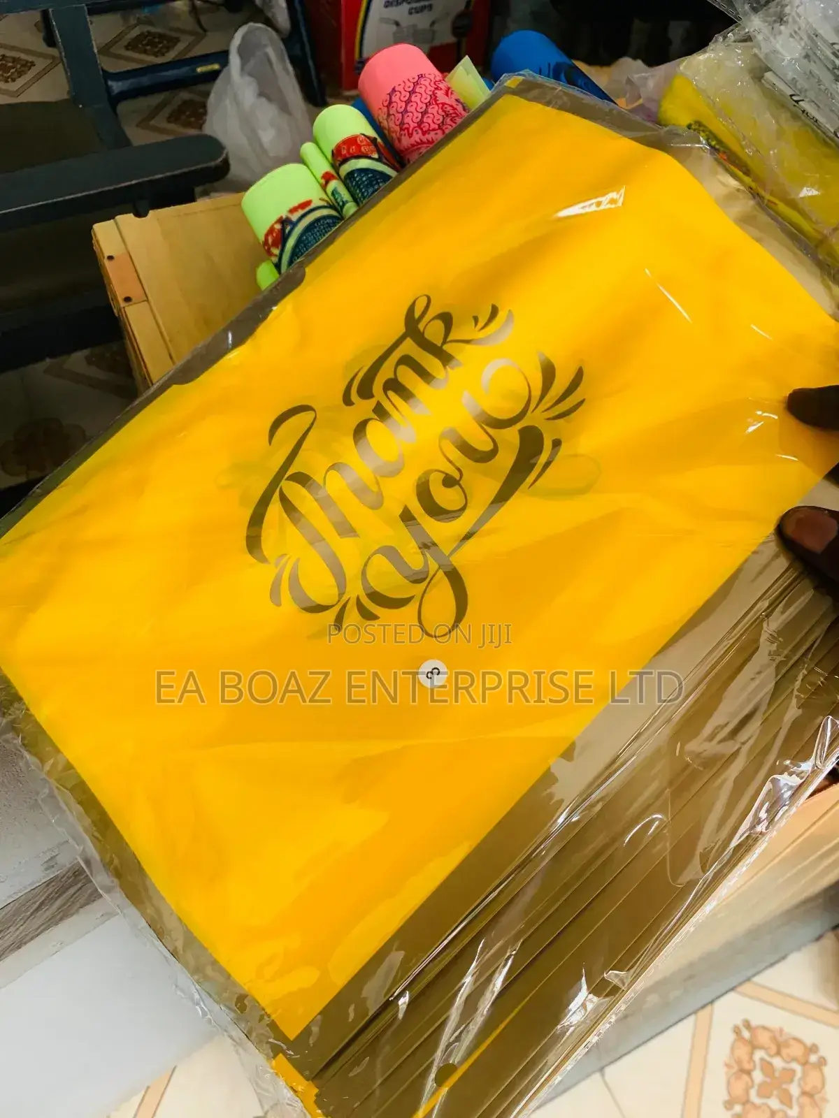 Thank You Loop Food Storage Poly Bag for Party, Funeral, 50pcs Medium