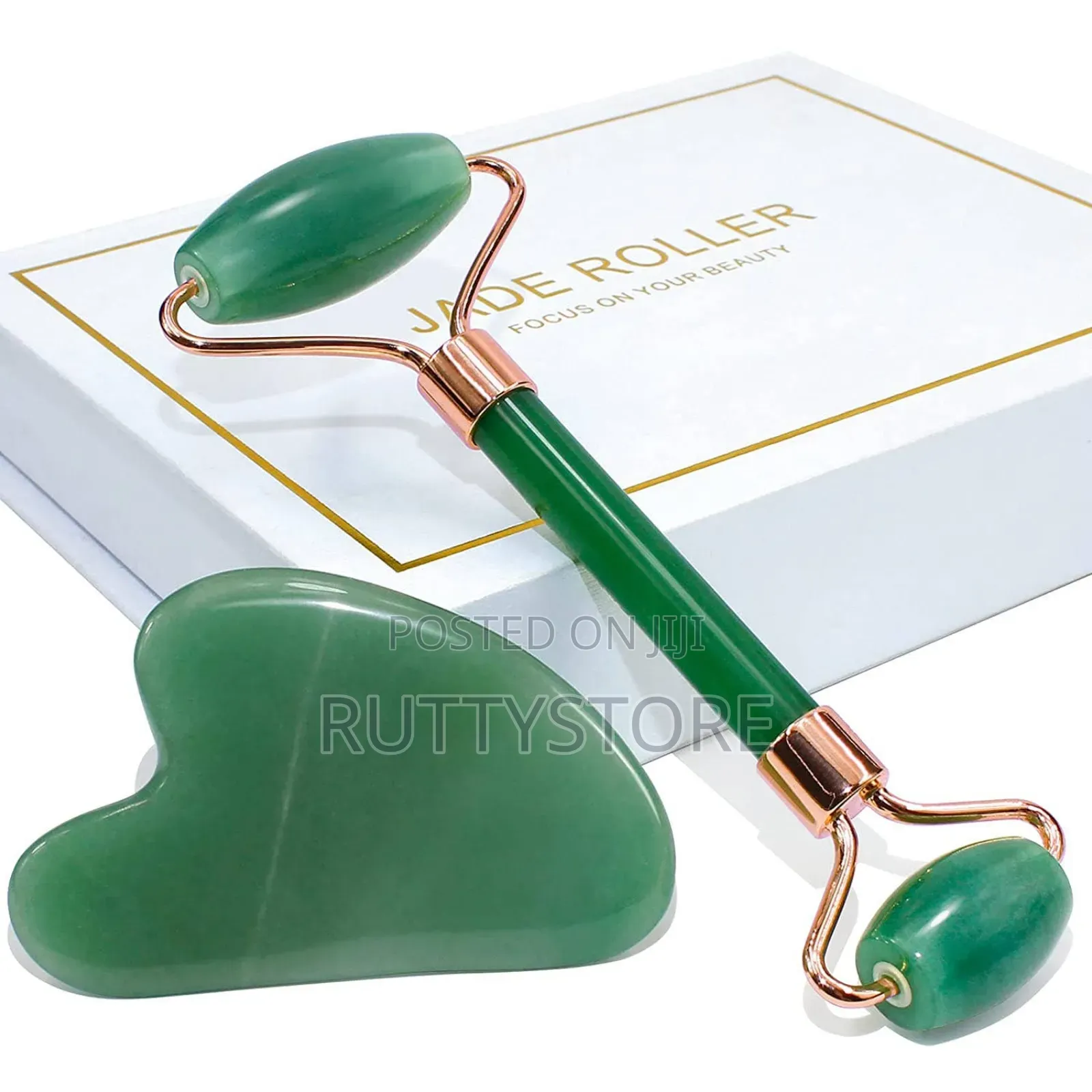 Jade Roller/Massager Set