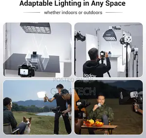 Godox Ml60iibi Bi-Color Led Monolight Kit1 and Ak-B01 Battery Handgrip