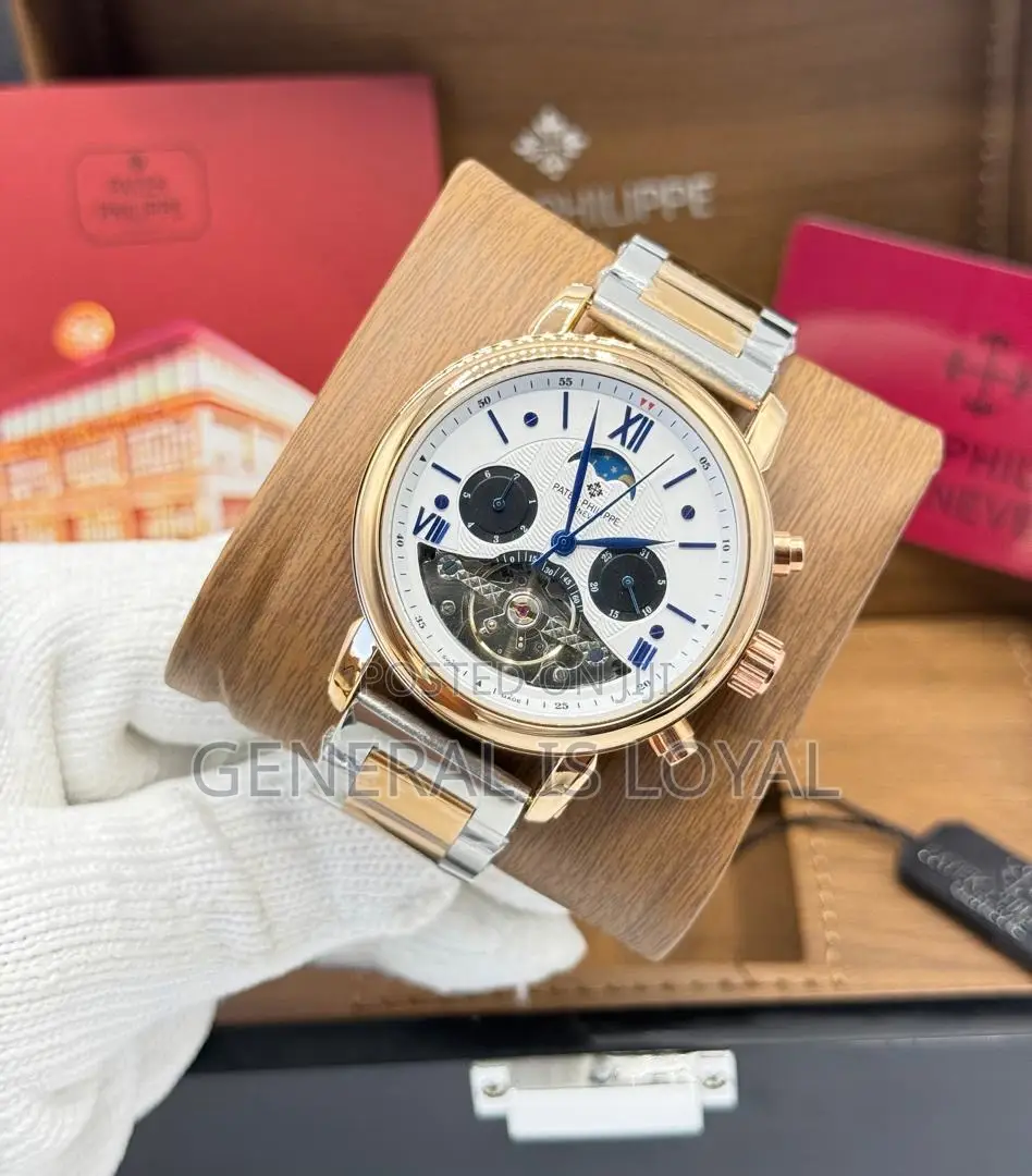 Patek Philippe Chronograph Steel And Rose Gold-toned Mens Watch