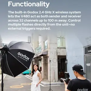 Canon V480c Ttl Lithium-ion Camera Hot Shoe Flash With Screen