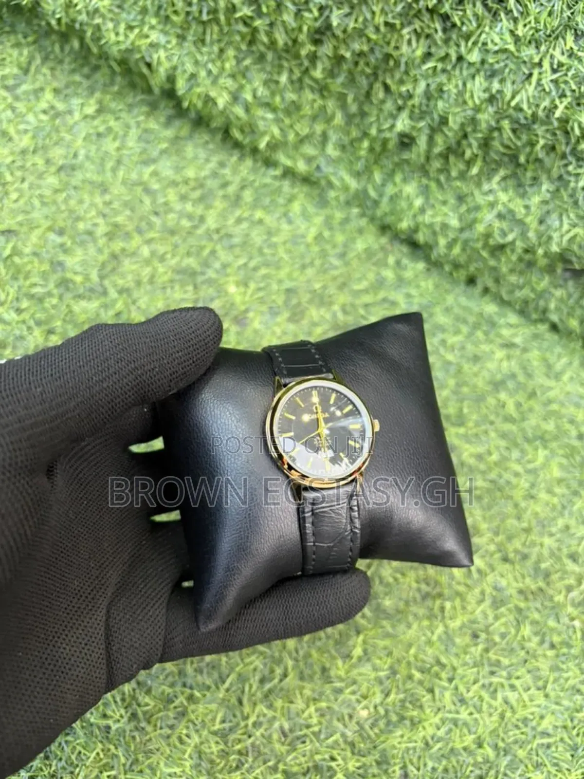 Omega Leather Ladies Watch