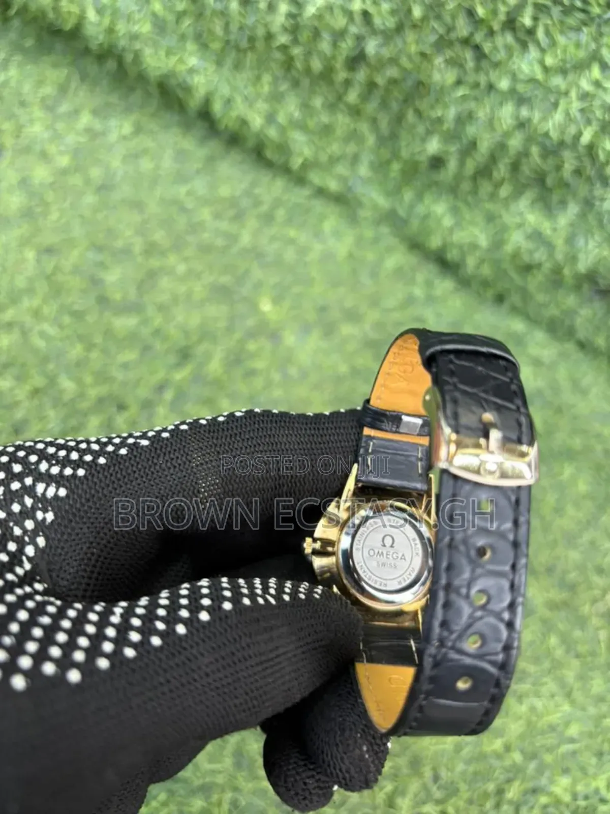 Omega Leather Ladies Watch