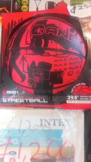 Multi Colour Basketball 7 New Red Black