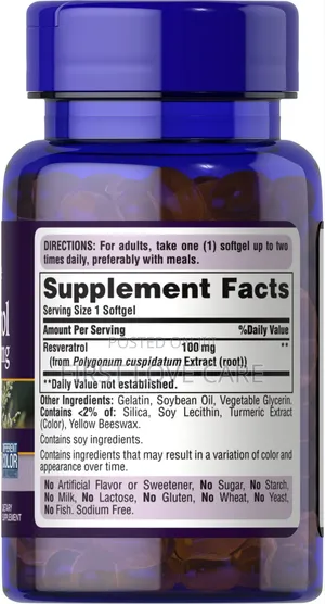 Puritan's Pride Resveratrol Youth Guard 100mg