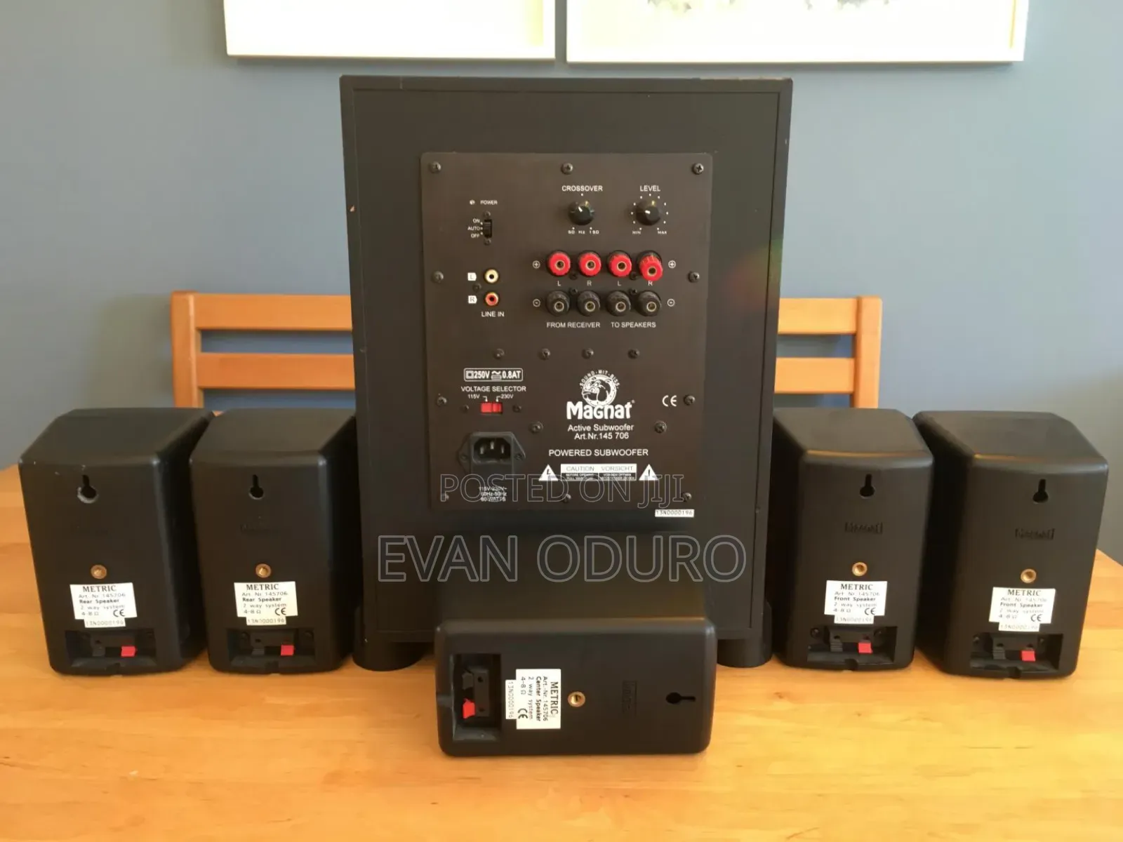 Powerful German Made Magnet 5.1 Full Set Bass and Surround Speakers