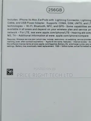 New Apple iPhone XS Max 256 GB Gold