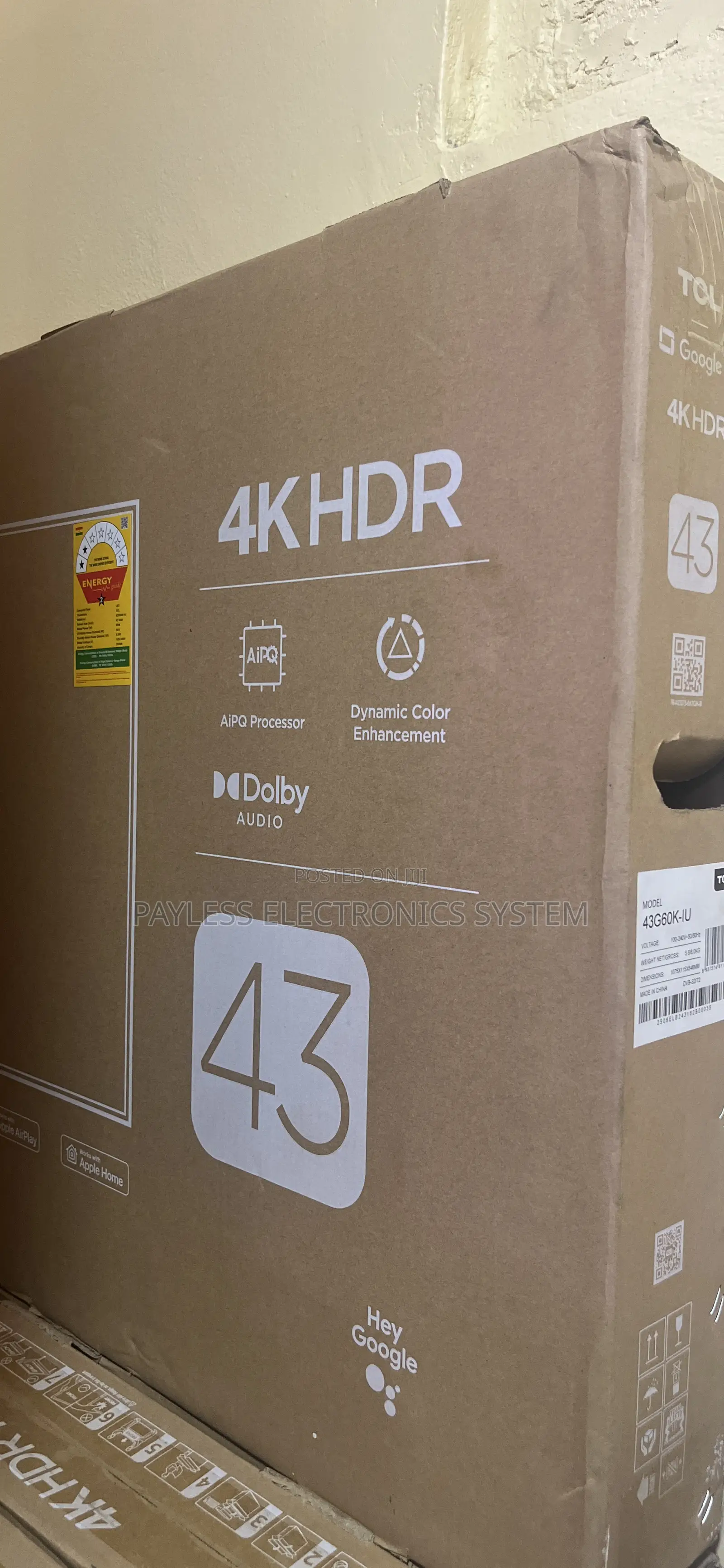 Tcl 43''inches G60k Uhd 43g60k-iu Television