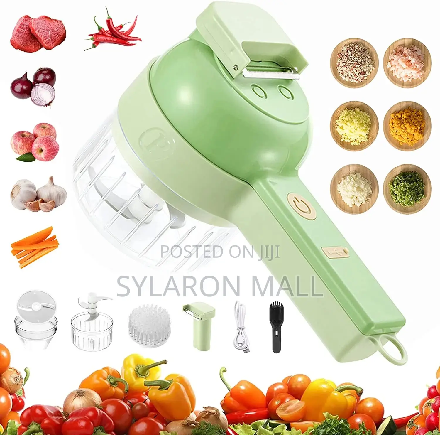 4 in 1 Multi-Function Electric Food Chopper Grinder