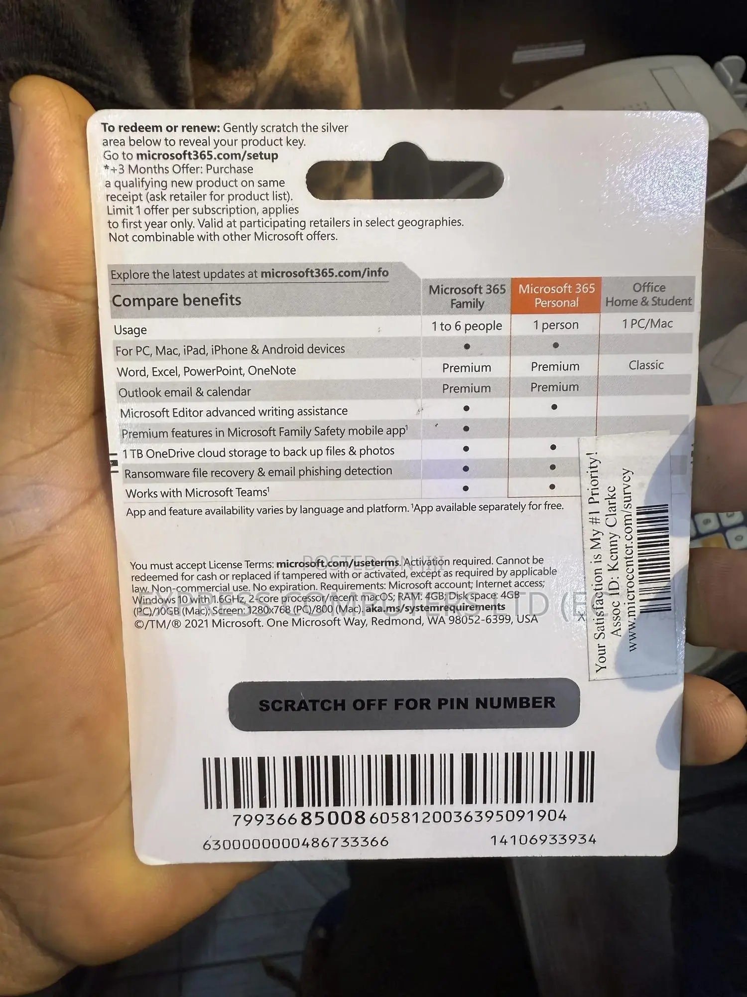 Microsoft 365 Personal, 12 Months Subscription Original With Keys