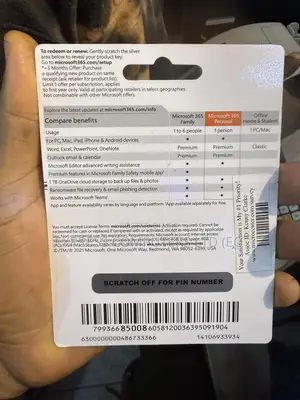 Microsoft 365 Personal, 12 Months Subscription Original With Keys