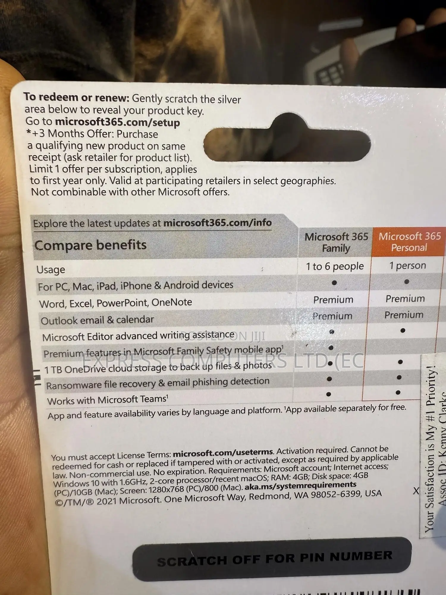 Microsoft 365 Personal, 12 Months Subscription Original With Keys