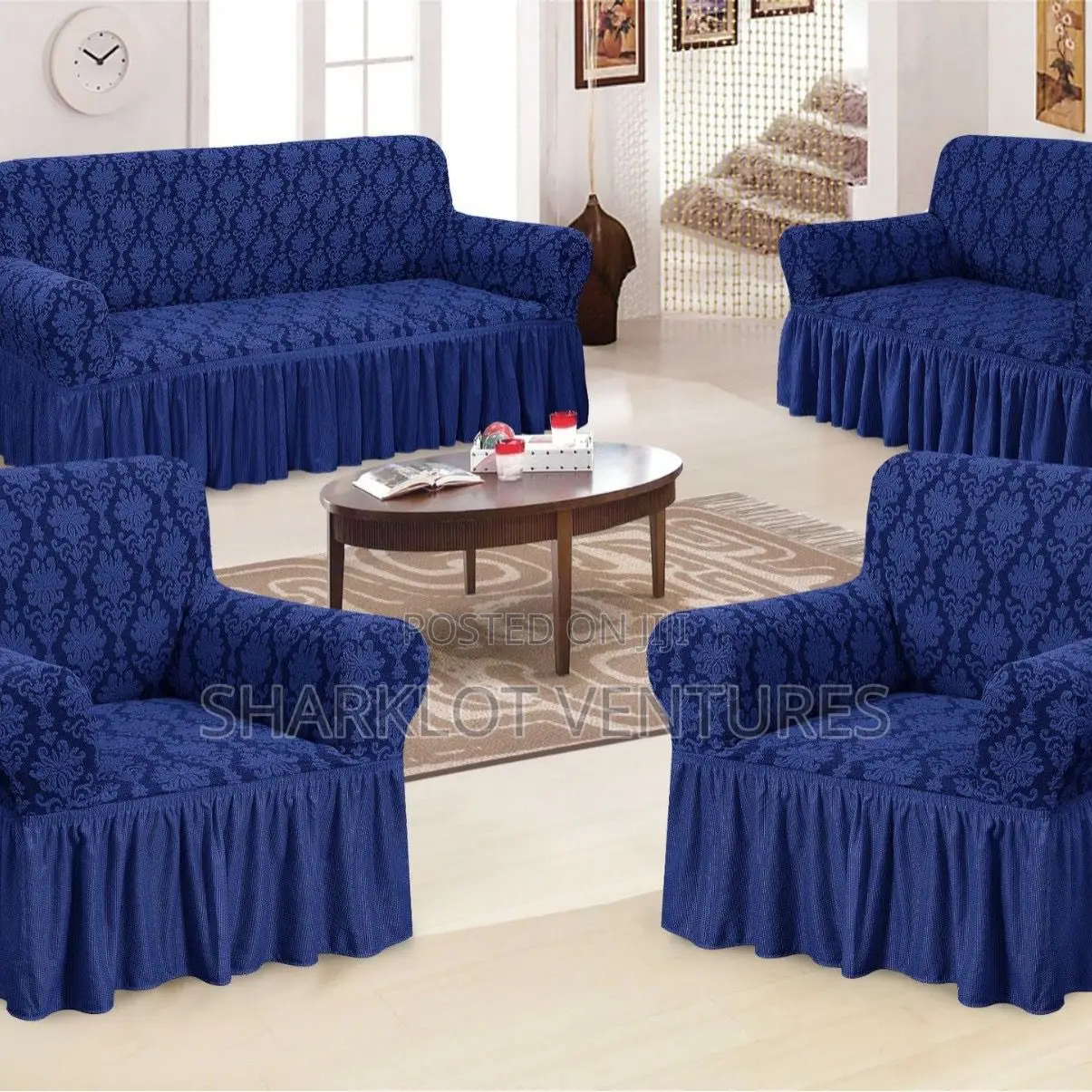 Original Jacquard Sofa Covers 4pcs Set