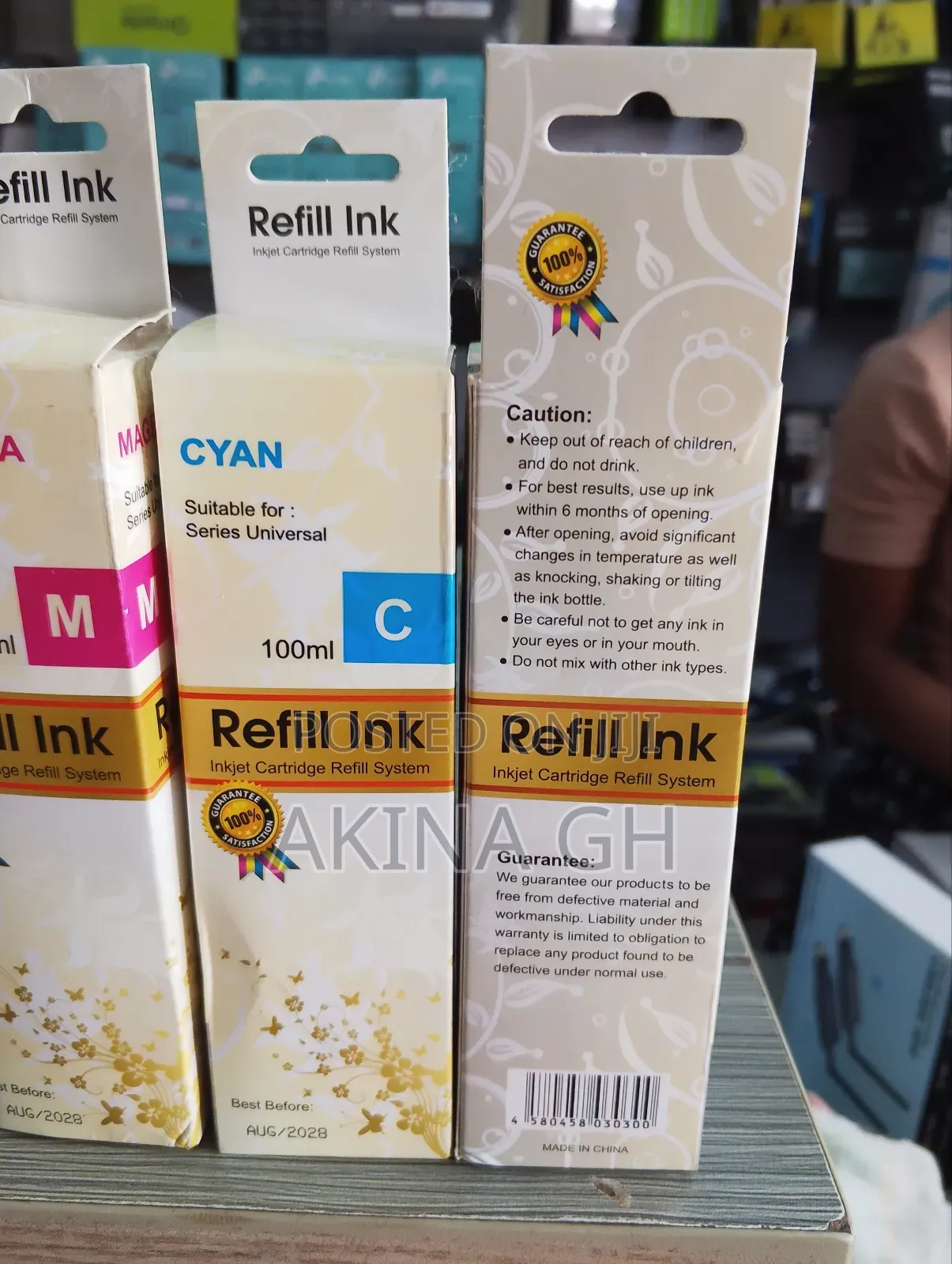 Premium Universal Dye Ink for Hp Canon and Epson Printers 100ml