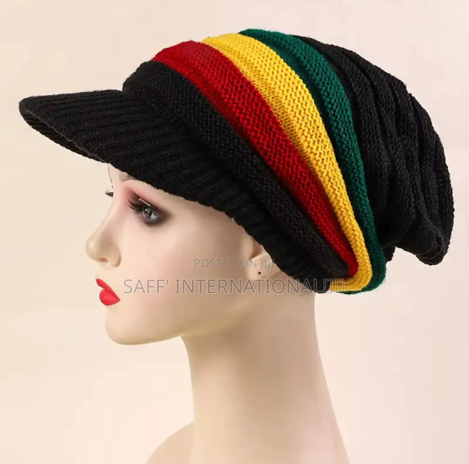 ♡Jamaican Classic Breathable Man/Woman Reggae Rasta Hat" From Uptown♡