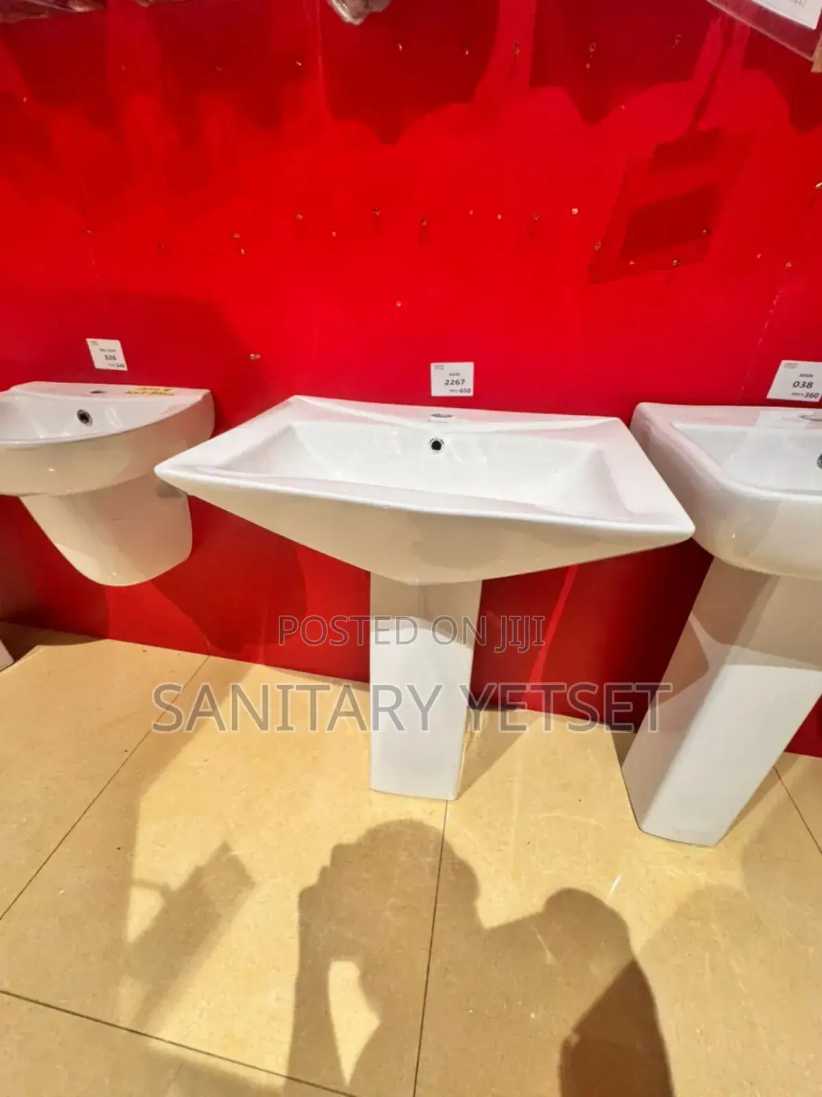 Square Basin With Pedestal