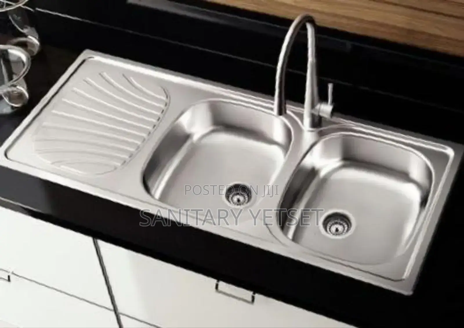 Double Bowl Single Arm Stainless Sink