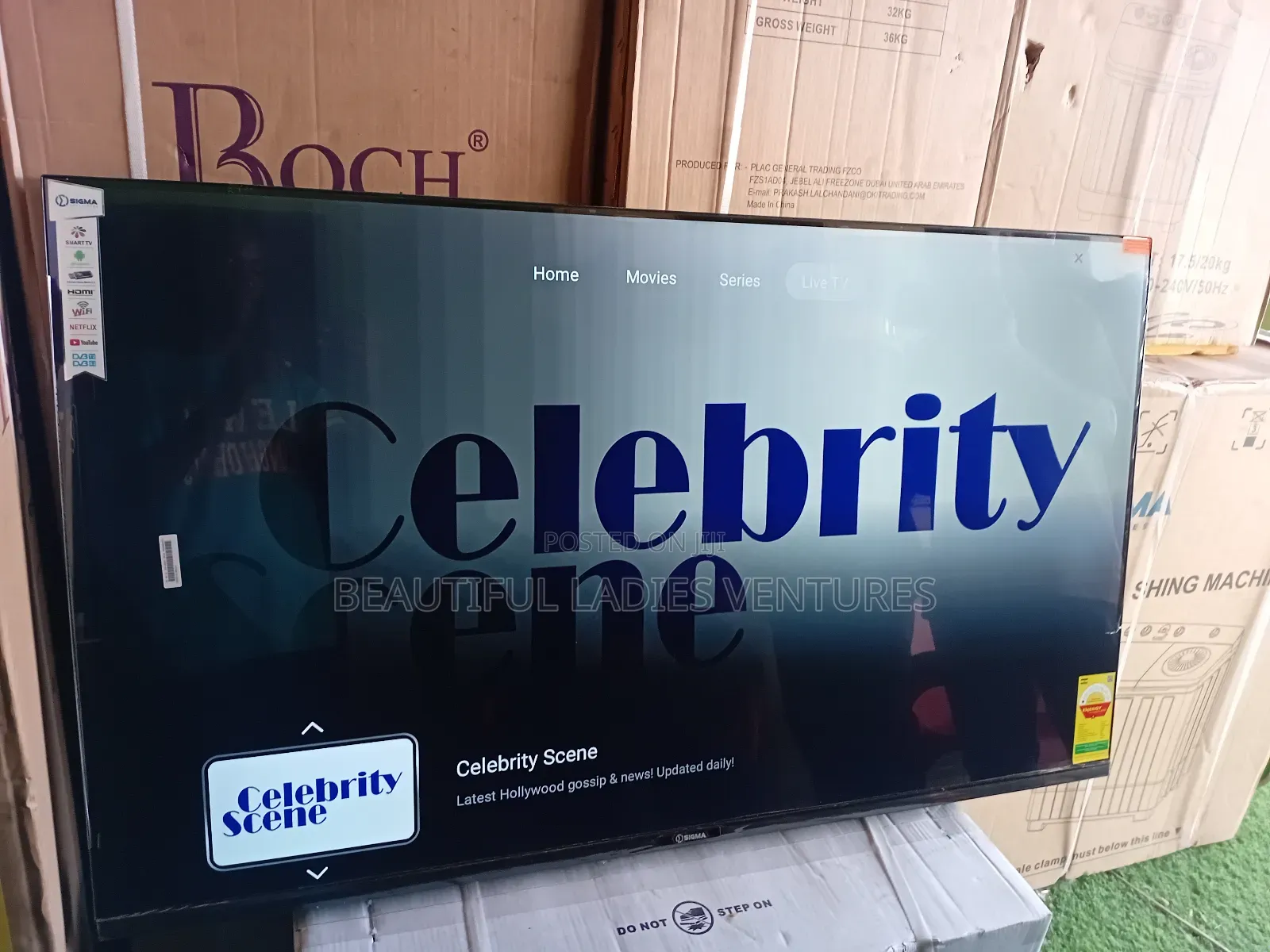 Smart Tv With Super Sharp and Immersive Surround Sound Sigma Tv