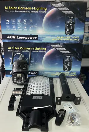 Ultra 4g Ai Aov Solar Street Light Camera 4mp